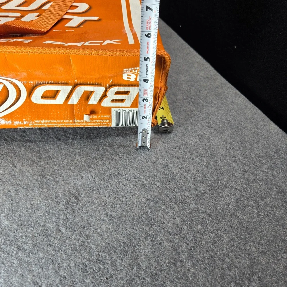 Bud Light Cooler Pack Orange Insulated Soft Bag 18 Can Capacity Tailgate New